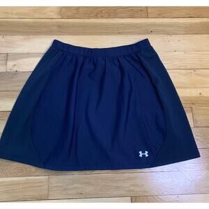 Under Armour Navy Blue Athletic Tennis Dri Fit & Mesh Skirt Women's Size Small